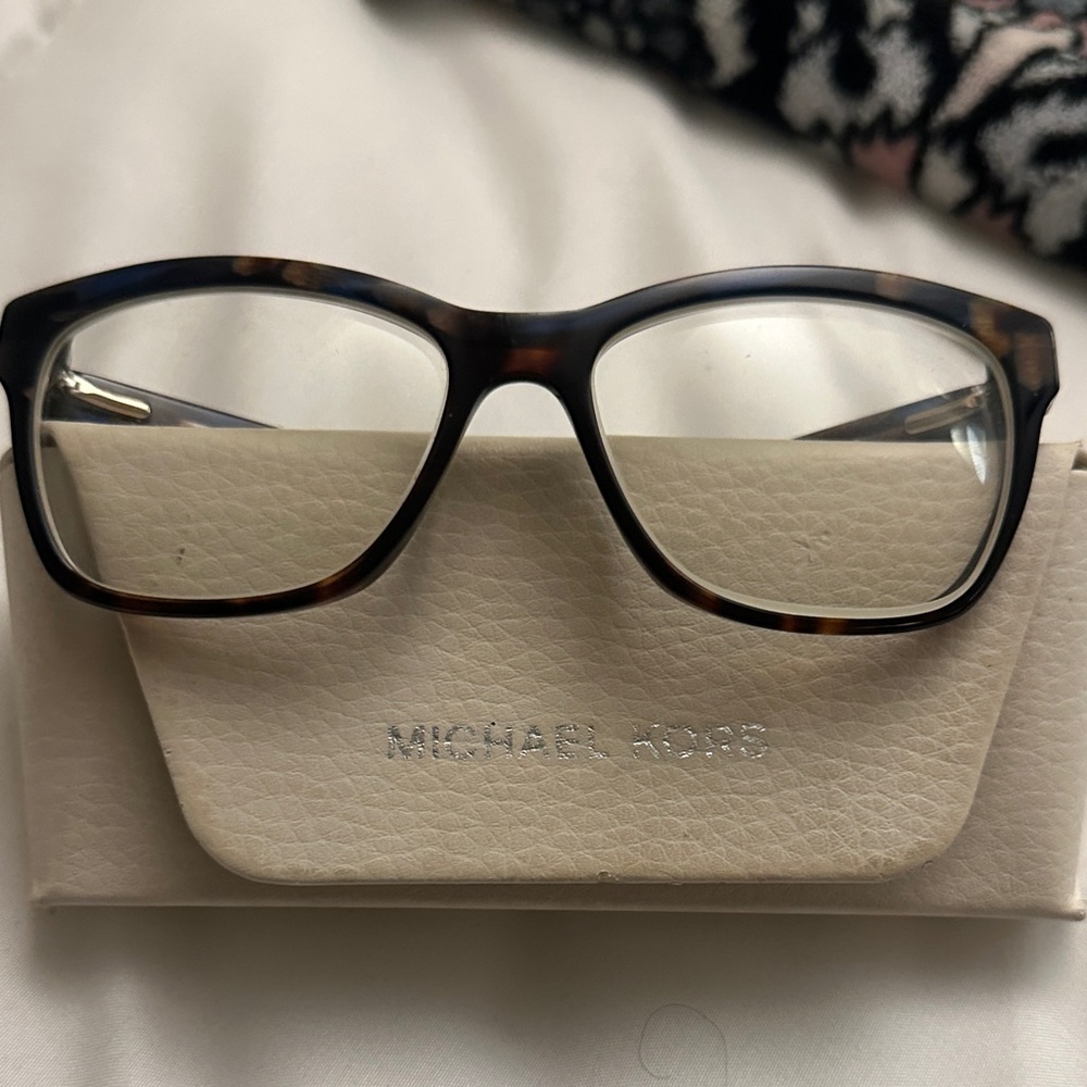 Michael Kors Dark Tortoise Rectangular Eyeglasses - image 1